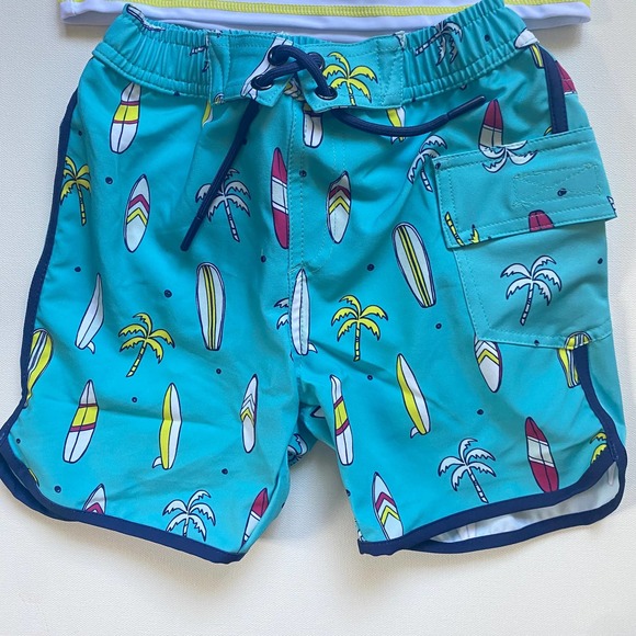 NWT Sovereign Code Boys Joy Ride Boards & Palms Top & Bottom Rash Guard Set (4) - Picture 7 of 12